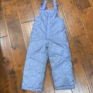 EUC Girls snow gear pants snow bib SZ 5/6